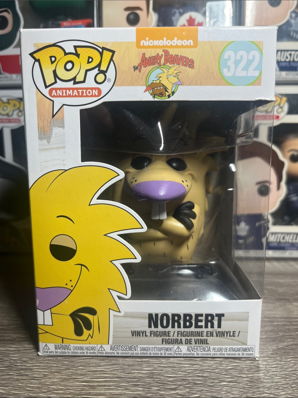 Nickelodeon POP! Animation Norbert Vinyl Figure - Yellow & Purple